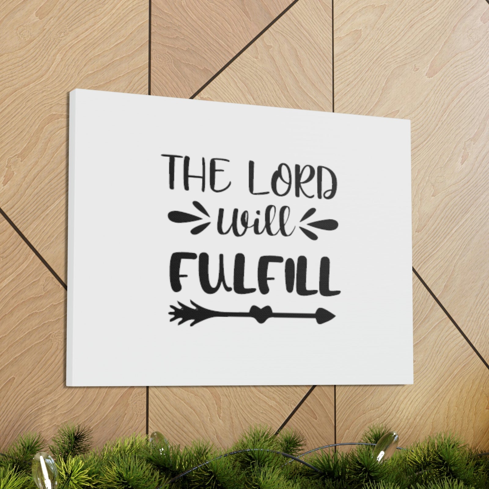 Scripture Walls The Lord Will Fulfill Psalm 138:8 Arrow Christian Wall Art Bible Verse Print Ready to Hang Unframed-Express Your Love Gifts