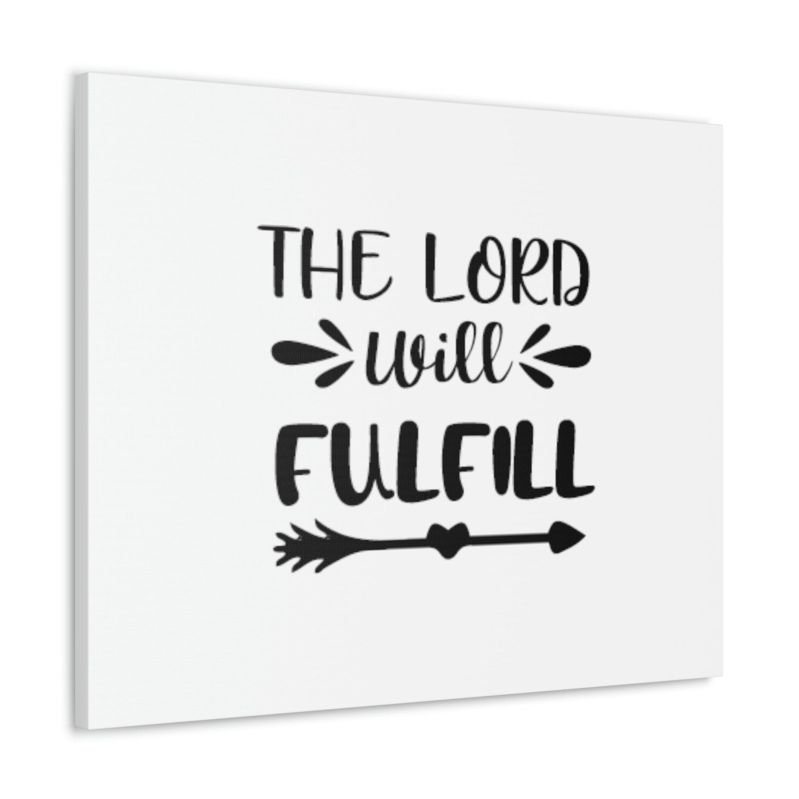 Scripture Walls The Lord Will Fulfill Psalm 138:8 Arrow Christian Wall Art Bible Verse Print Ready to Hang Unframed-Express Your Love Gifts