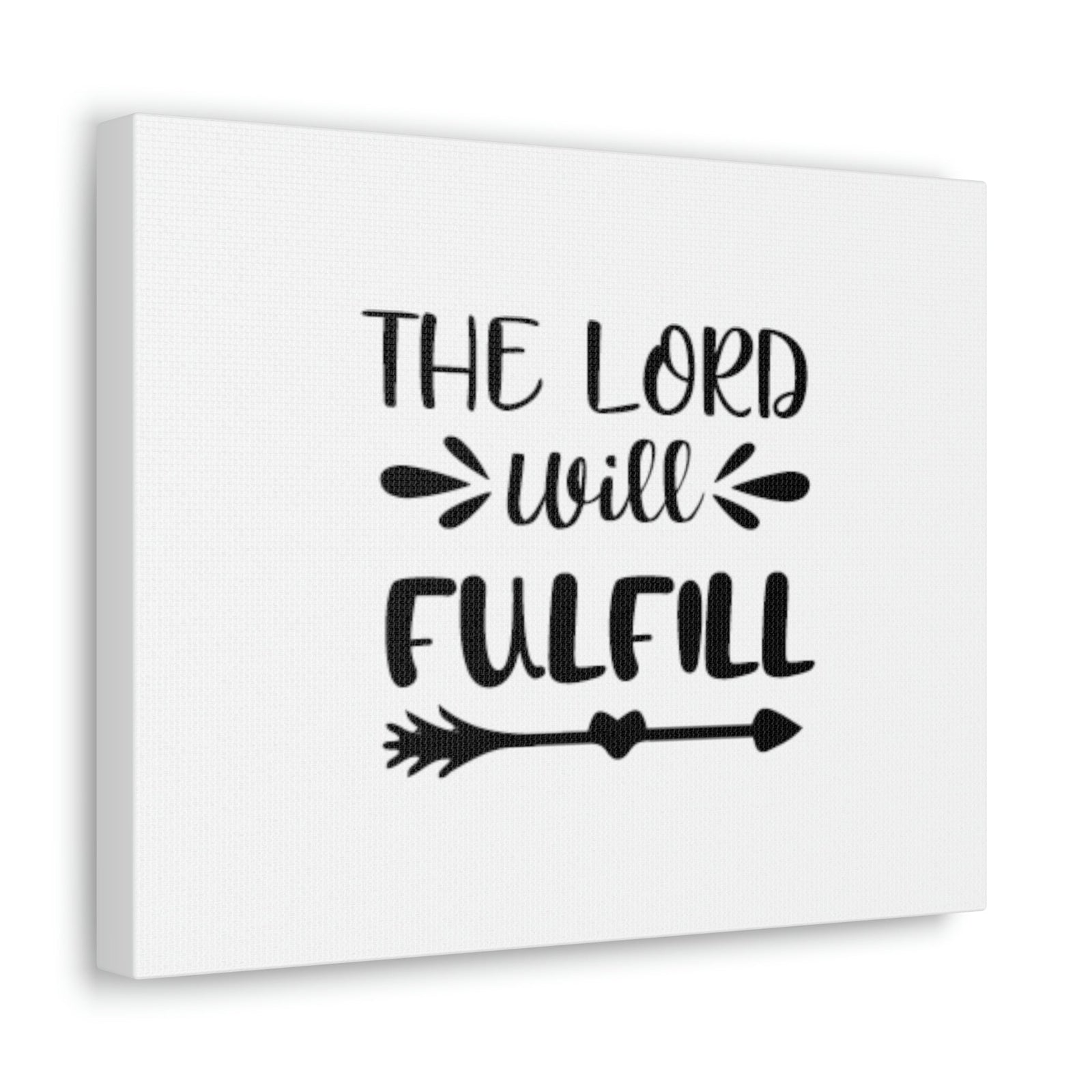 Scripture Walls The Lord Will Fulfill Psalm 138:8 Arrow Christian Wall Art Bible Verse Print Ready to Hang Unframed-Express Your Love Gifts