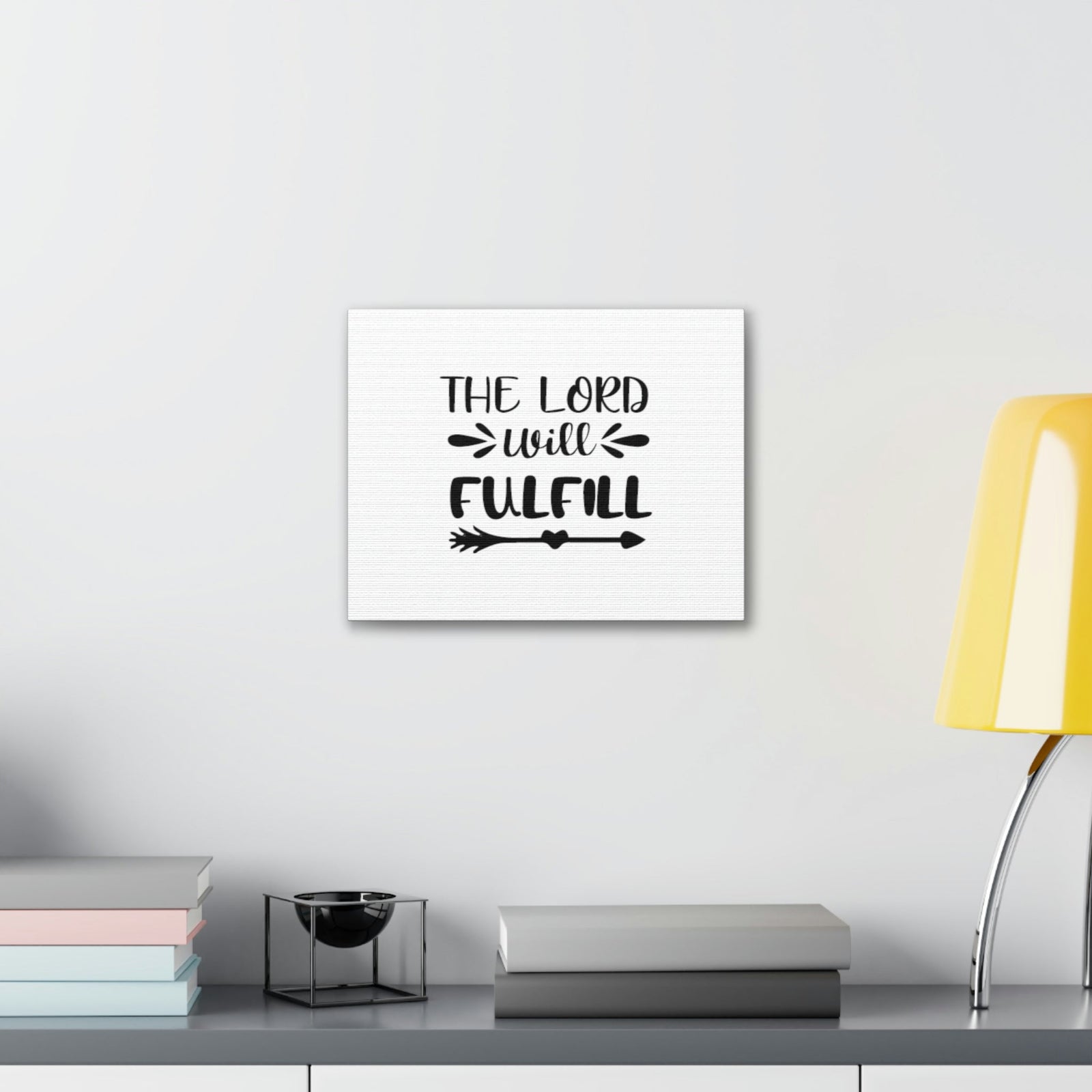 Scripture Walls The Lord Will Fulfill Psalm 138:8 Arrow Christian Wall Art Bible Verse Print Ready to Hang Unframed-Express Your Love Gifts