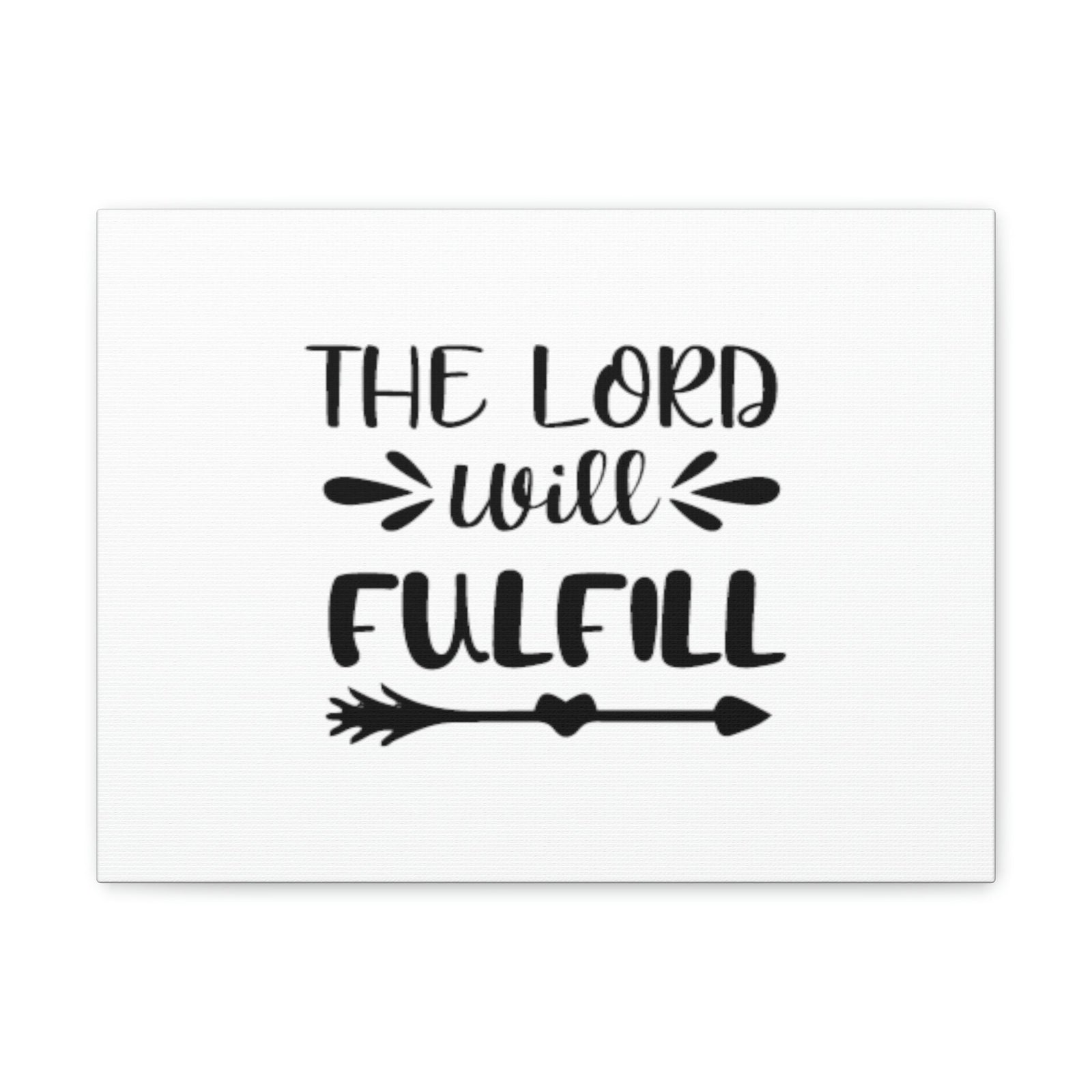 Scripture Walls The Lord Will Fulfill Psalm 138:8 Arrow Christian Wall Art Bible Verse Print Ready to Hang Unframed-Express Your Love Gifts