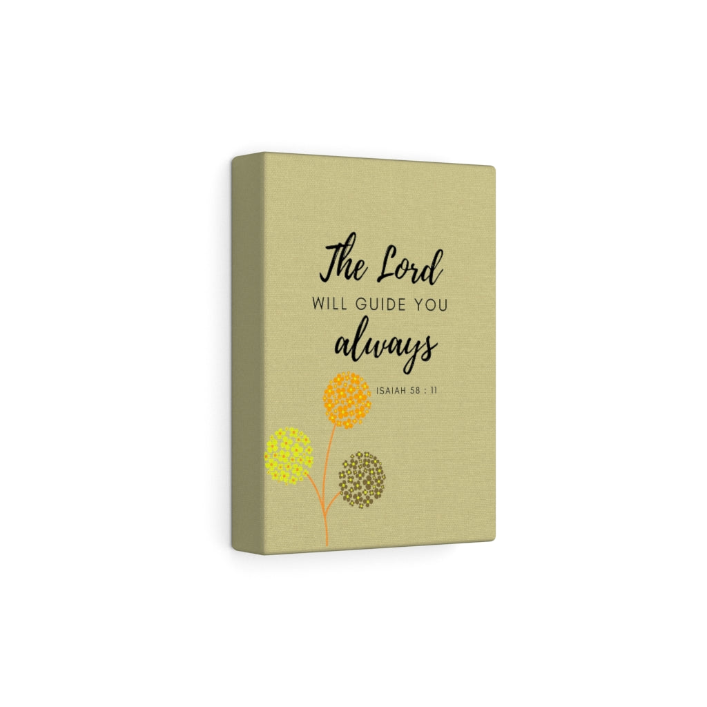 Scripture Walls The Lord Will Guide You Isaiah 58:11 Bible Verse Canvas Christian Wall Art Ready to Hang Unframed-Express Your Love Gifts