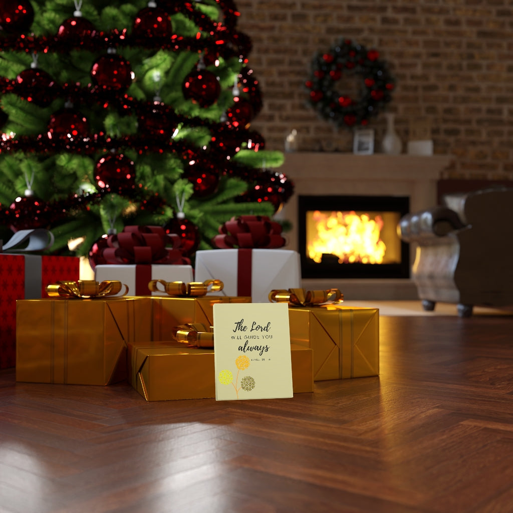 Scripture Walls The Lord Will Guide You Isaiah 58:11 Bible Verse Canvas Christian Wall Art Ready to Hang Unframed-Express Your Love Gifts