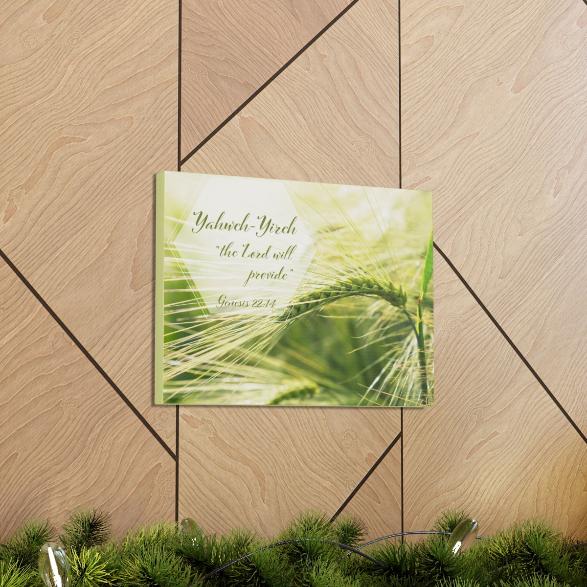 Scripture Walls The Lord Will Provide Genesis 22:14 Bible Verse Canvas Christian Wall Art Bible Verse Print Ready To Hang Unframed-Express Your Love Gifts