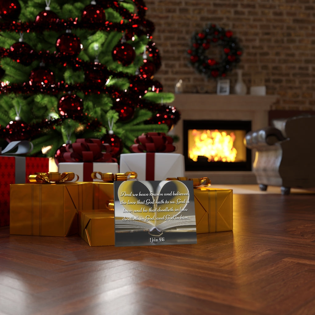 Scripture Walls The Love That God Hath To Us 1 John 4:16 Bible Verse Canvas Christian Wall Art Ready to Hang Unframed-Express Your Love Gifts