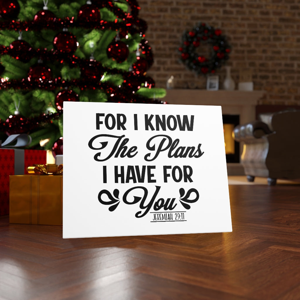 Scripture Walls The Plans I Have For You Jeremiah 29:11 Bible Verse Canvas Christian Wall Art Ready to Hang Unframed-Express Your Love Gifts