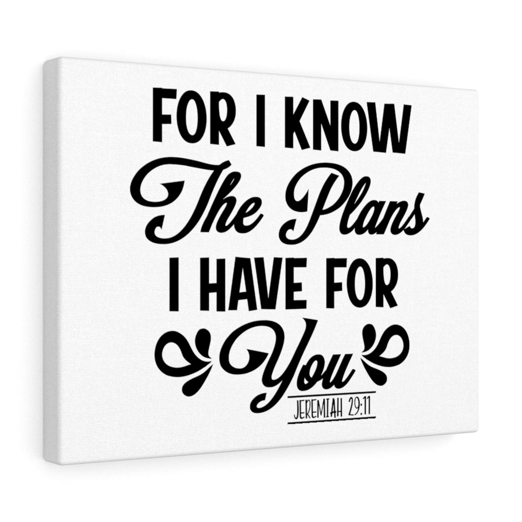 Scripture Walls The Plans I Have For You Jeremiah 29:11 Bible Verse Canvas Christian Wall Art Ready to Hang Unframed-Express Your Love Gifts