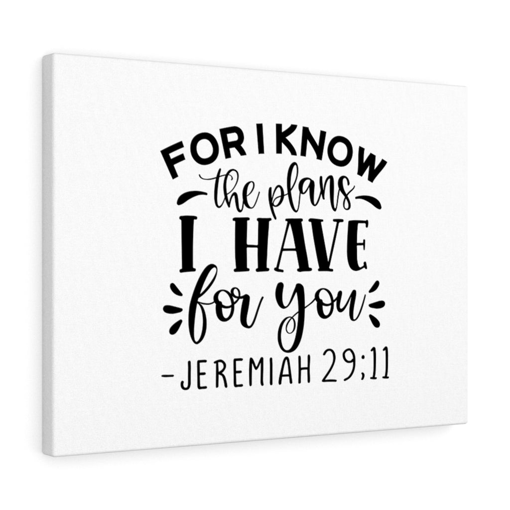 Scripture Walls The Plans I Have Jeremiah 29:11 Bible Verse Canvas Christian Wall Art Ready to Hang Unframed-Express Your Love Gifts