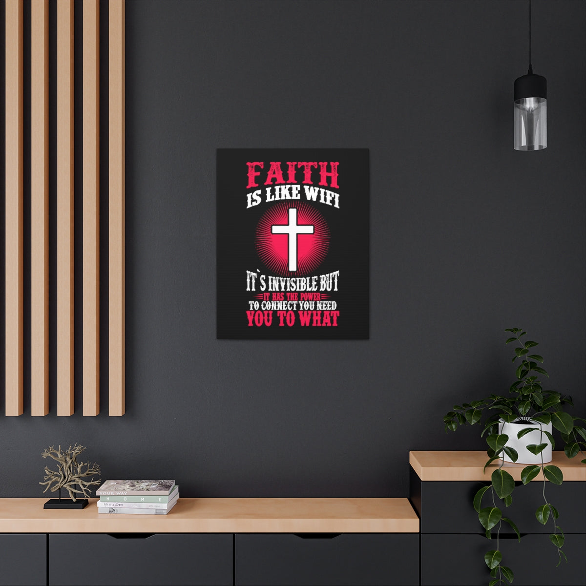 Scripture Walls The Power To Connect James 2:22 Christian Wall Art Bible Verse Print Ready to Hang Unframed-Express Your Love Gifts