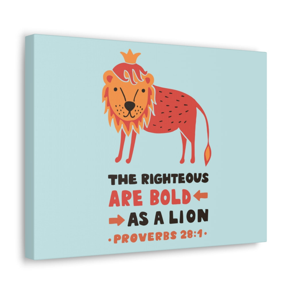 Scripture Walls The Righteous Are Bold Proverbs 28:1 Christian Wall Art Bible Verse Print Ready To Hang Unframed-Express Your Love Gifts