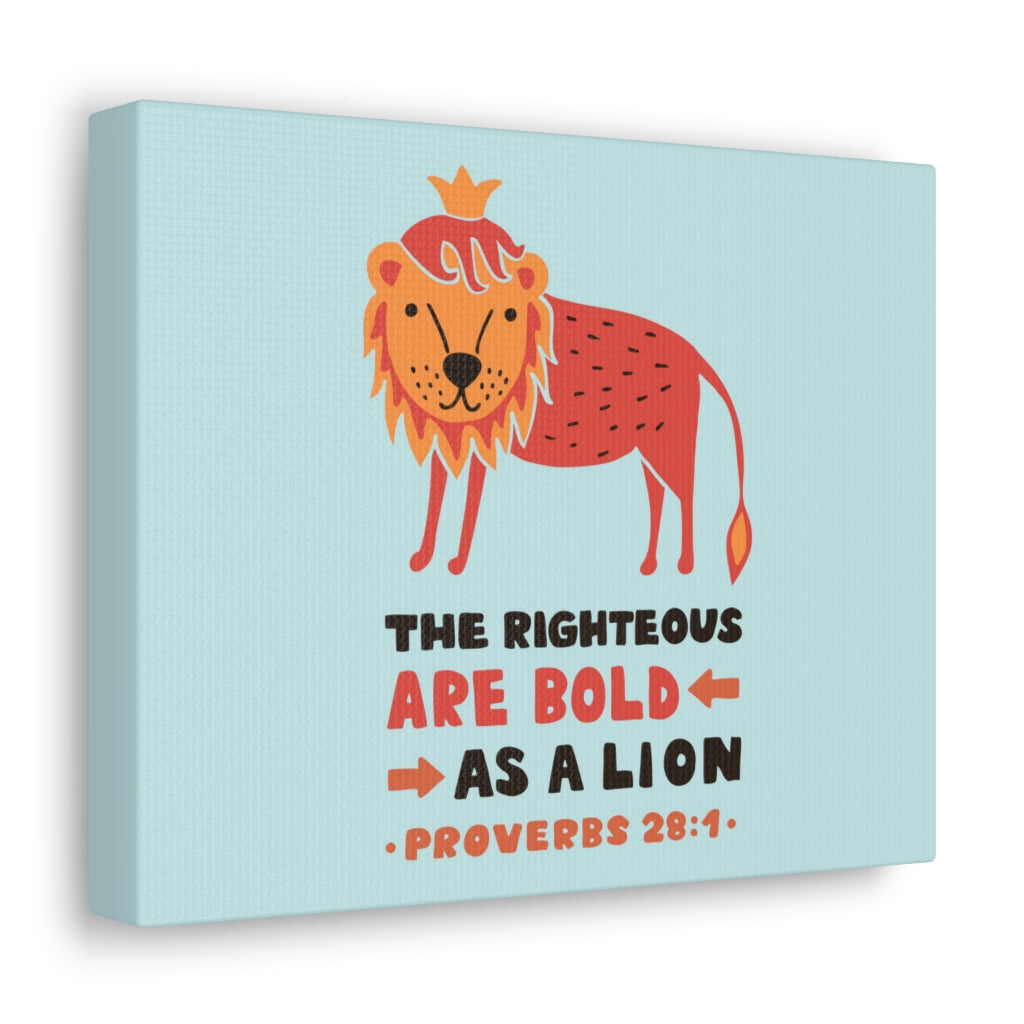 Scripture Walls The Righteous Are Bold Proverbs 28:1 Christian Wall Art Bible Verse Print Ready To Hang Unframed-Express Your Love Gifts