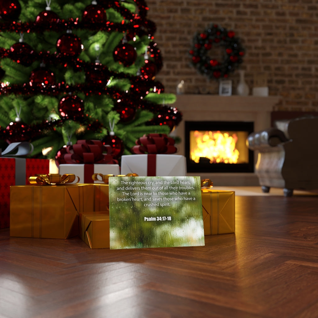 Scripture Walls The Righteous Cry Psalm 34:17-18 Bible Verse Canvas Christian Wall Art Ready to Hang Unframed-Express Your Love Gifts