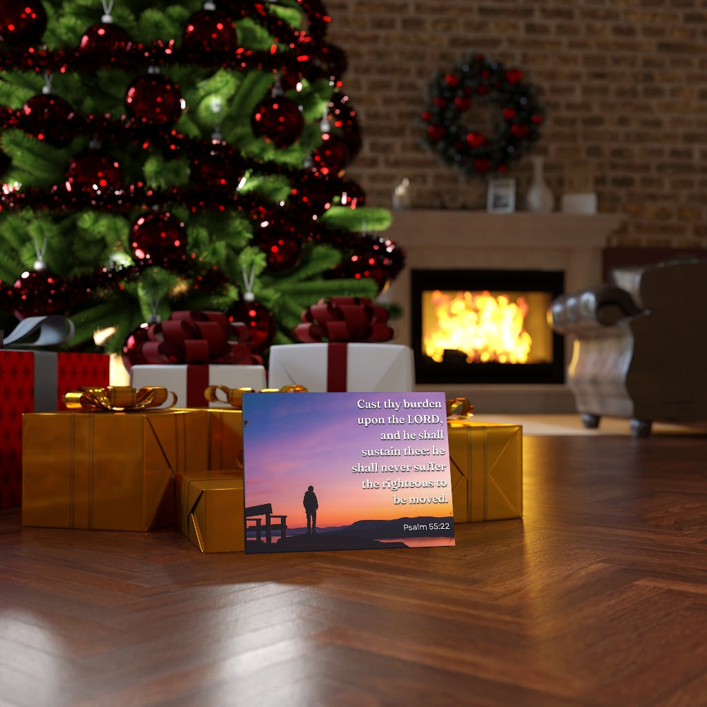 Scripture Walls The Righteous Psalm 55:22 Bible Verse Canvas Christian Wall Art Ready to Hang Unframed-Express Your Love Gifts