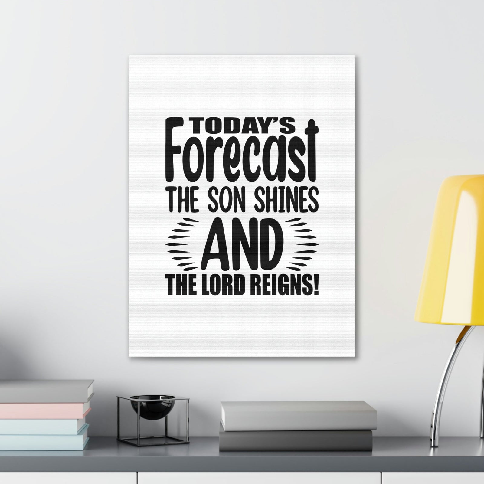 Scripture Walls The Son Shines And The Lord Reigns Isaiah 60:1 Christian Wall Art Bible Verse Print Ready to Hang Unframed-Express Your Love Gifts