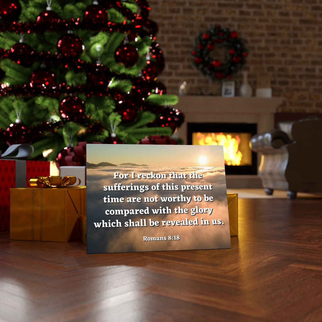 Scripture Walls The Sufferings Romans 8:18 Bible Verse Canvas Christian Wall Art Ready to Hang Unframed-Express Your Love Gifts