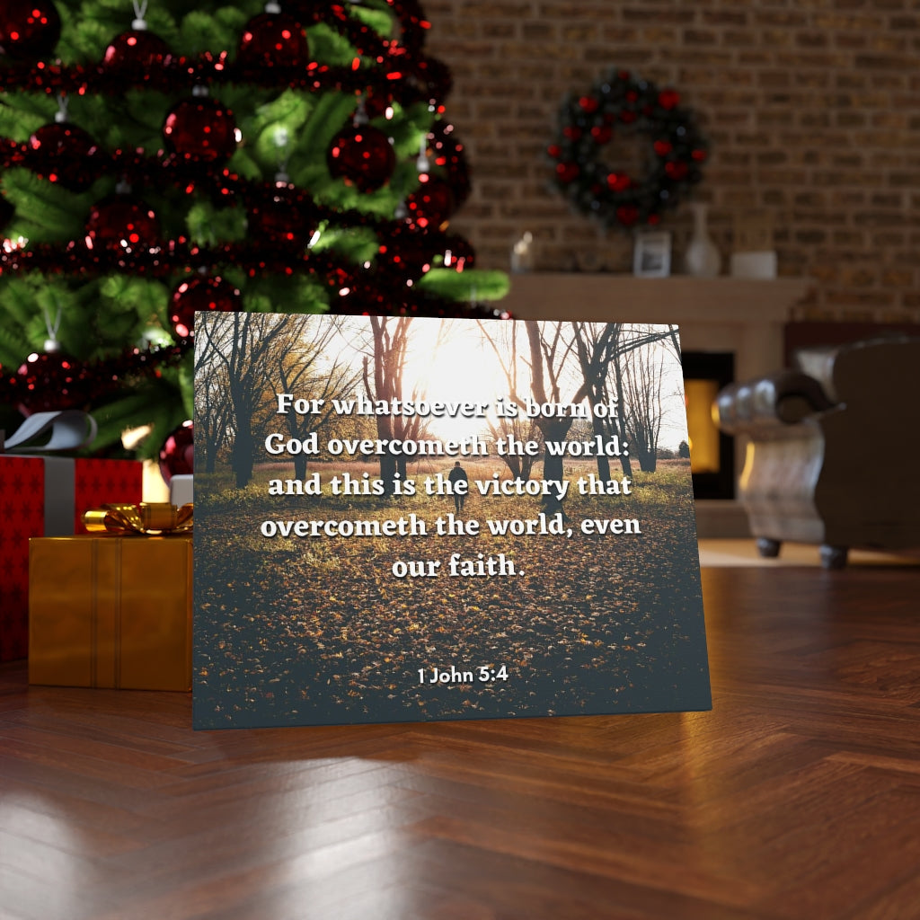 Scripture Walls The Victory 1 John 5:4 Bible Verse Canvas Christian Wall Art Ready to Hang Unframed-Express Your Love Gifts