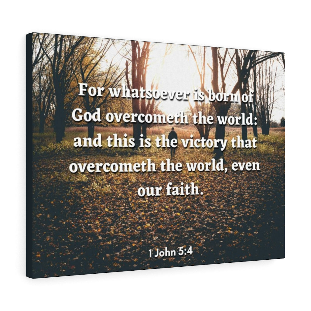 Scripture Walls The Victory 1 John 5:4 Bible Verse Canvas Christian Wall Art Ready to Hang Unframed-Express Your Love Gifts
