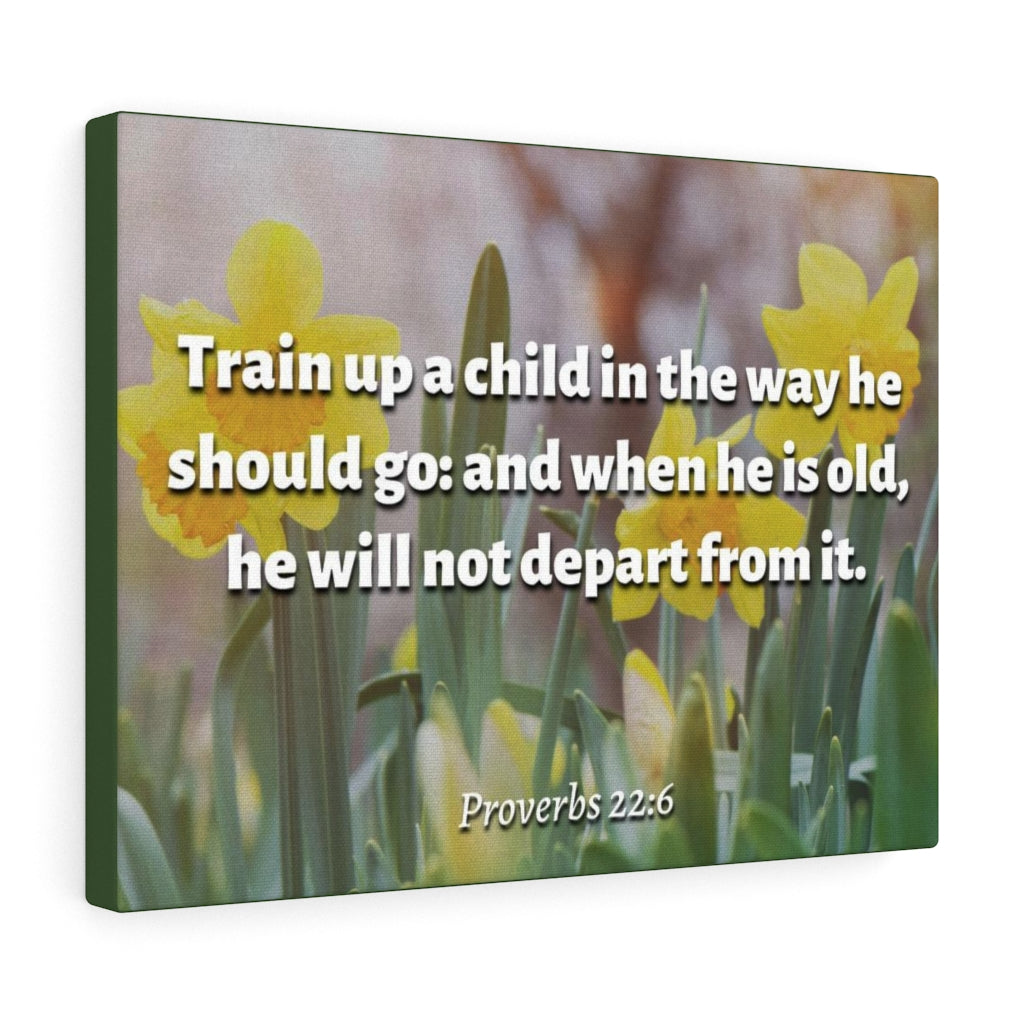 Scripture Walls The Way He Should Go Proverbs 2:26 Bible Verse Canvas Christian Wall Art Ready to Hang Unframed-Express Your Love Gifts