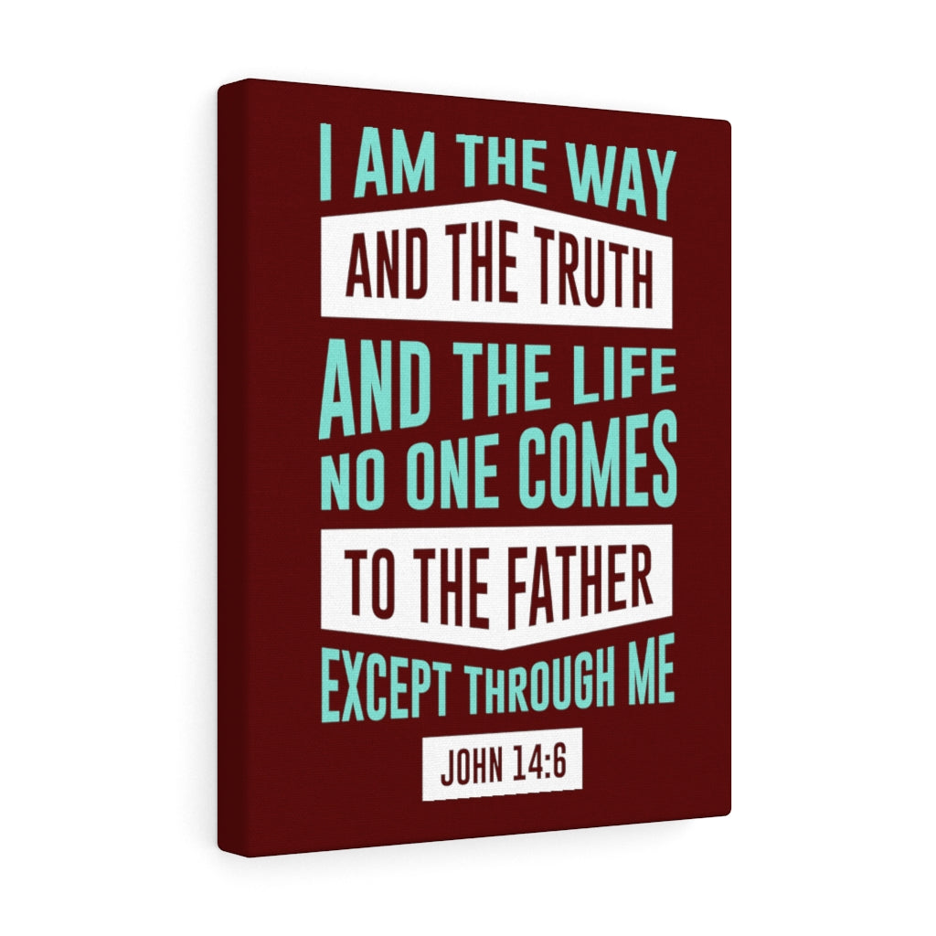 Scripture Walls The Way John 14:6 Bible Verse Canvas Christian Wall Art Ready to Hang Unframed-Express Your Love Gifts