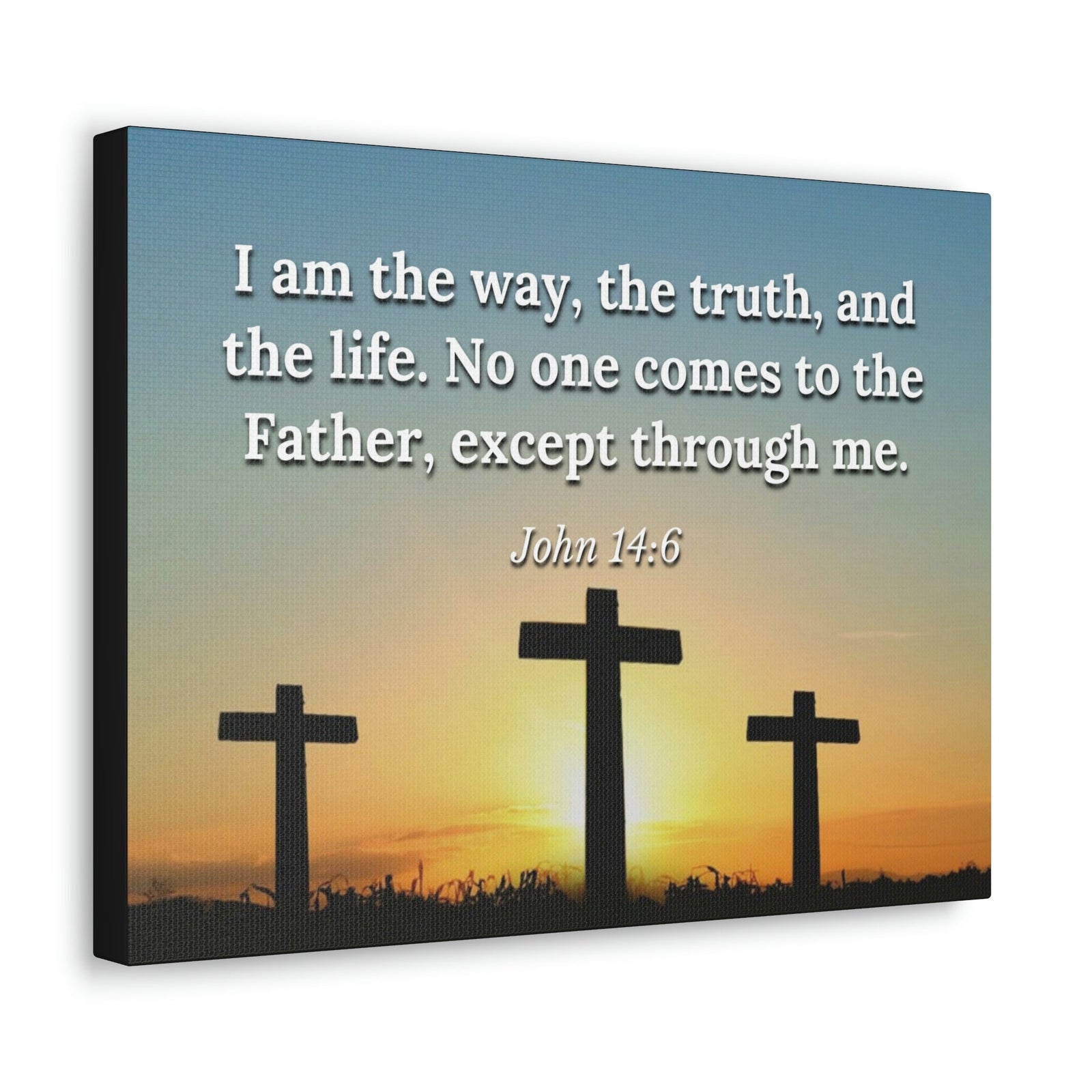 Scripture Walls The Way John 14:6 Sunset Christian Wall Art Bible Verse Print Ready to Hang Unframed-Express Your Love Gifts