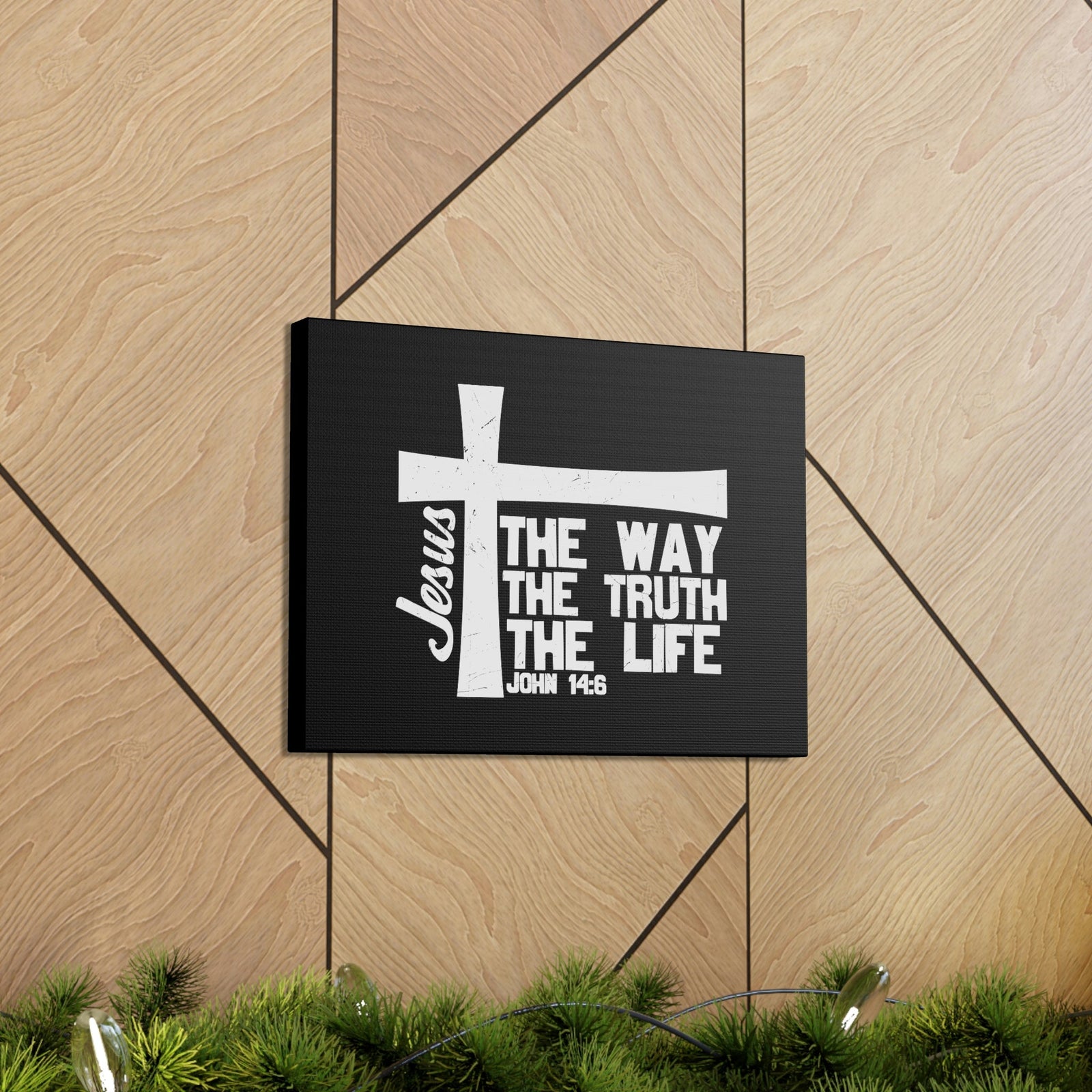 Scripture Walls The Way, The Truth, The Life John 14:6 Christian Wall Art Bible Verse Print Ready to Hang Unframed-Express Your Love Gifts
