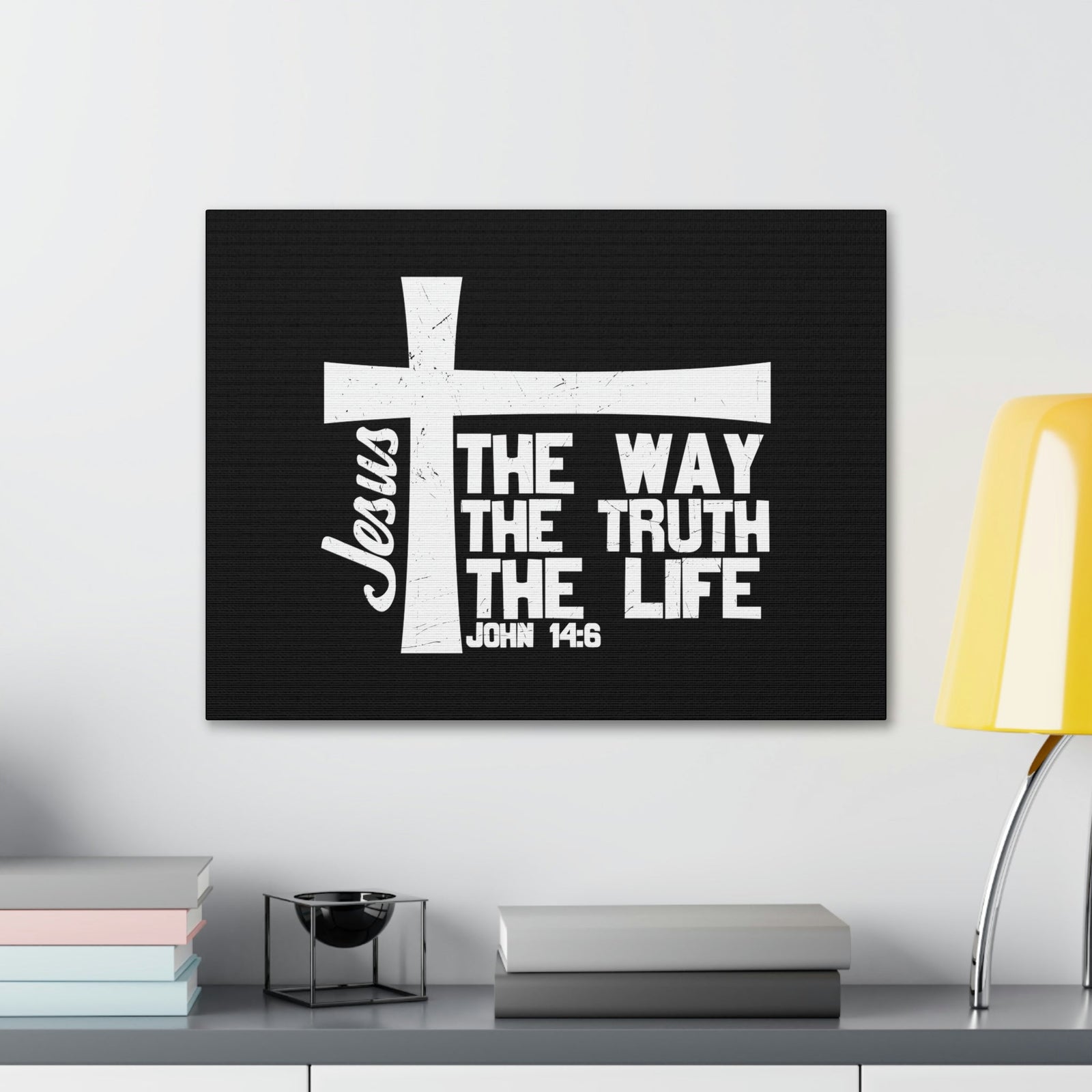 Scripture Walls The Way, The Truth, The Life John 14:6 Christian Wall Art Bible Verse Print Ready to Hang Unframed-Express Your Love Gifts