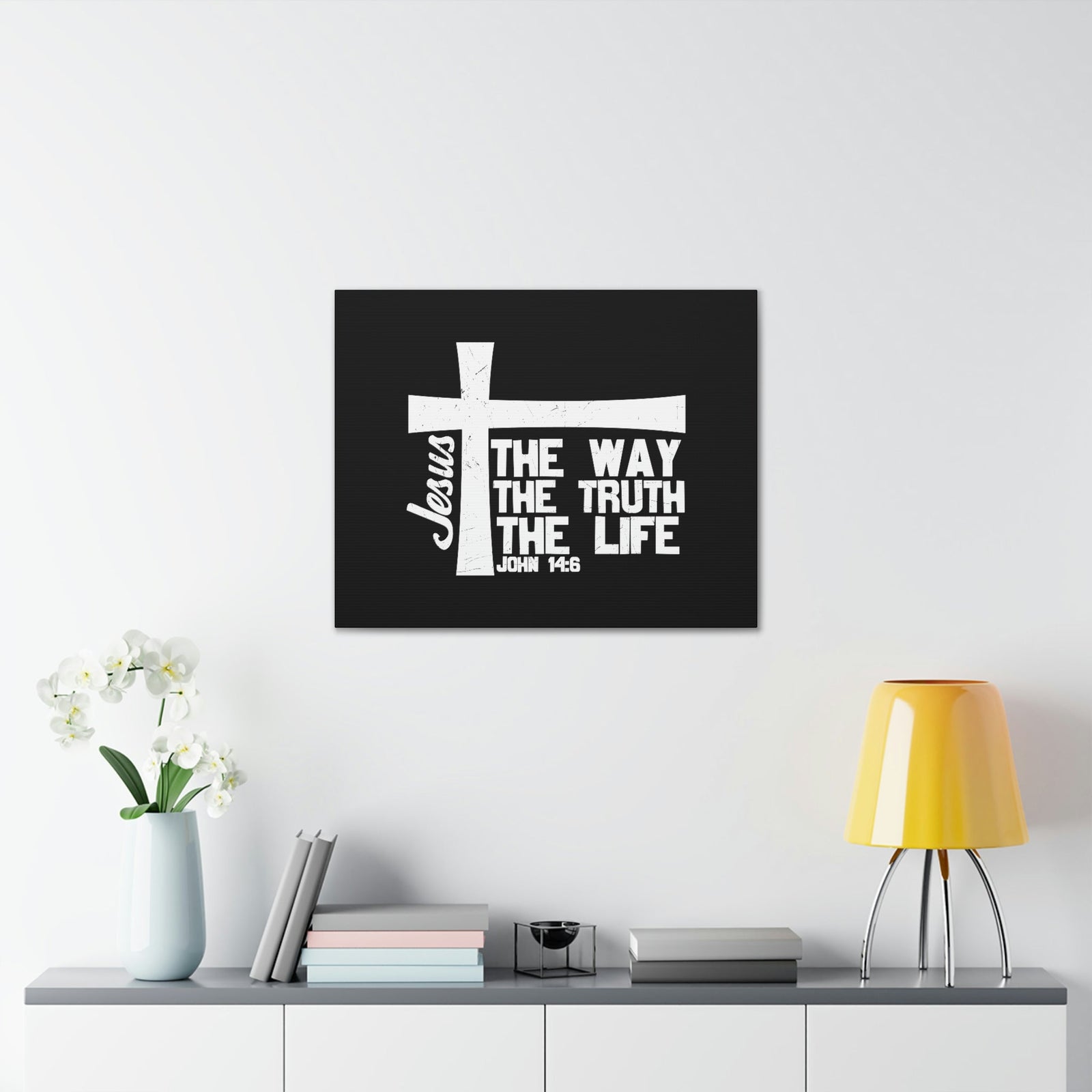 Scripture Walls The Way, The Truth, The Life John 14:6 Christian Wall Art Bible Verse Print Ready to Hang Unframed-Express Your Love Gifts
