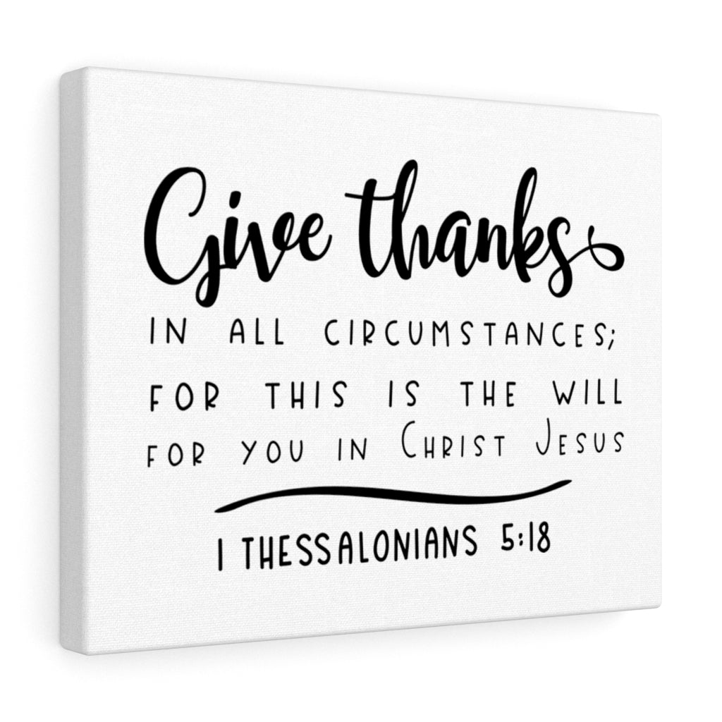 Scripture Walls The Will 1 Thessalonians 5:18 Bible Verse Canvas Christian Wall Art Ready to Hang Unframed-Express Your Love Gifts