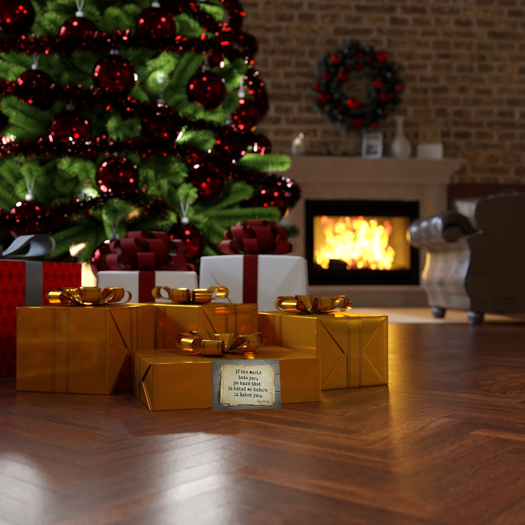 Scripture Walls The World John 15:18 Bible Verse Canvas Christian Wall Art Ready to Hang Unframed-Express Your Love Gifts