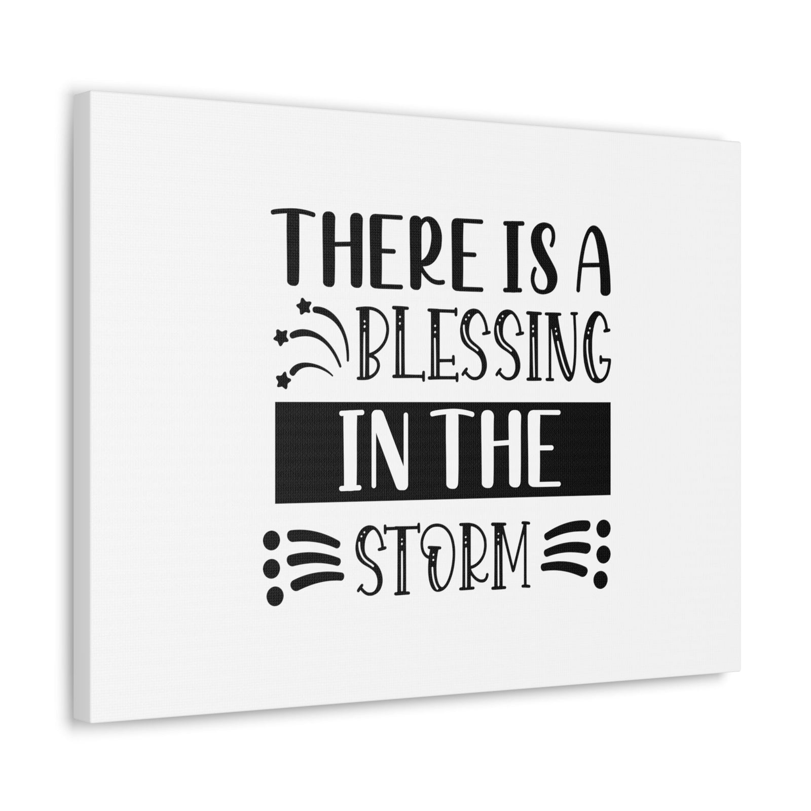 Scripture Walls There Is A Blessing In The Storm Isaiah 4:6 Christian Wall Art Bible Verse Print Ready to Hang Unframed-Express Your Love Gifts
