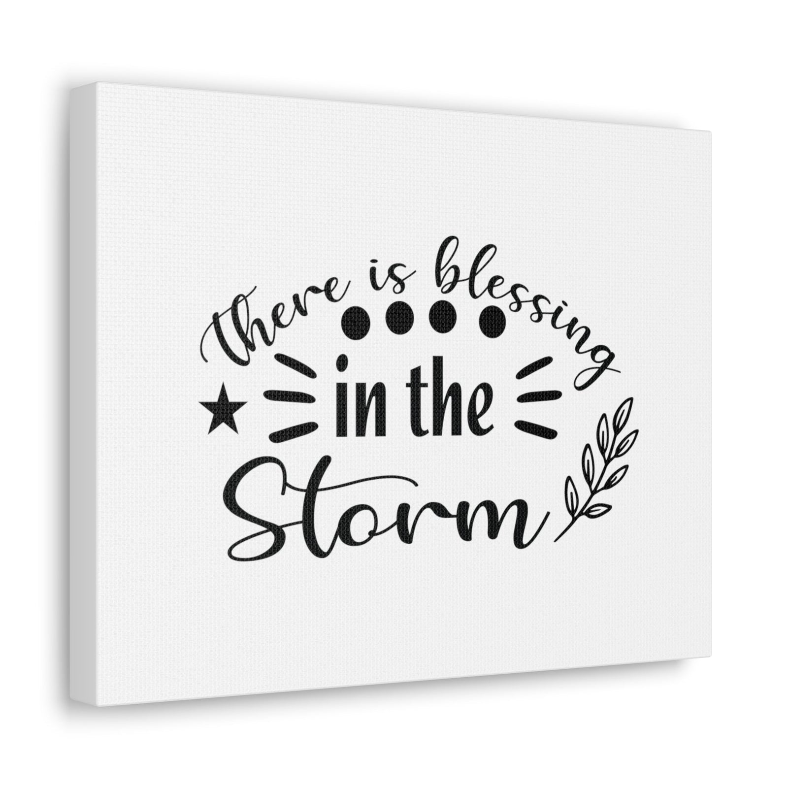 Scripture Walls There Is Blessing In The Storm Ephesians 5:20 Christian Wall Art Bible Verse Print Ready to Hang Unframed-Express Your Love Gifts