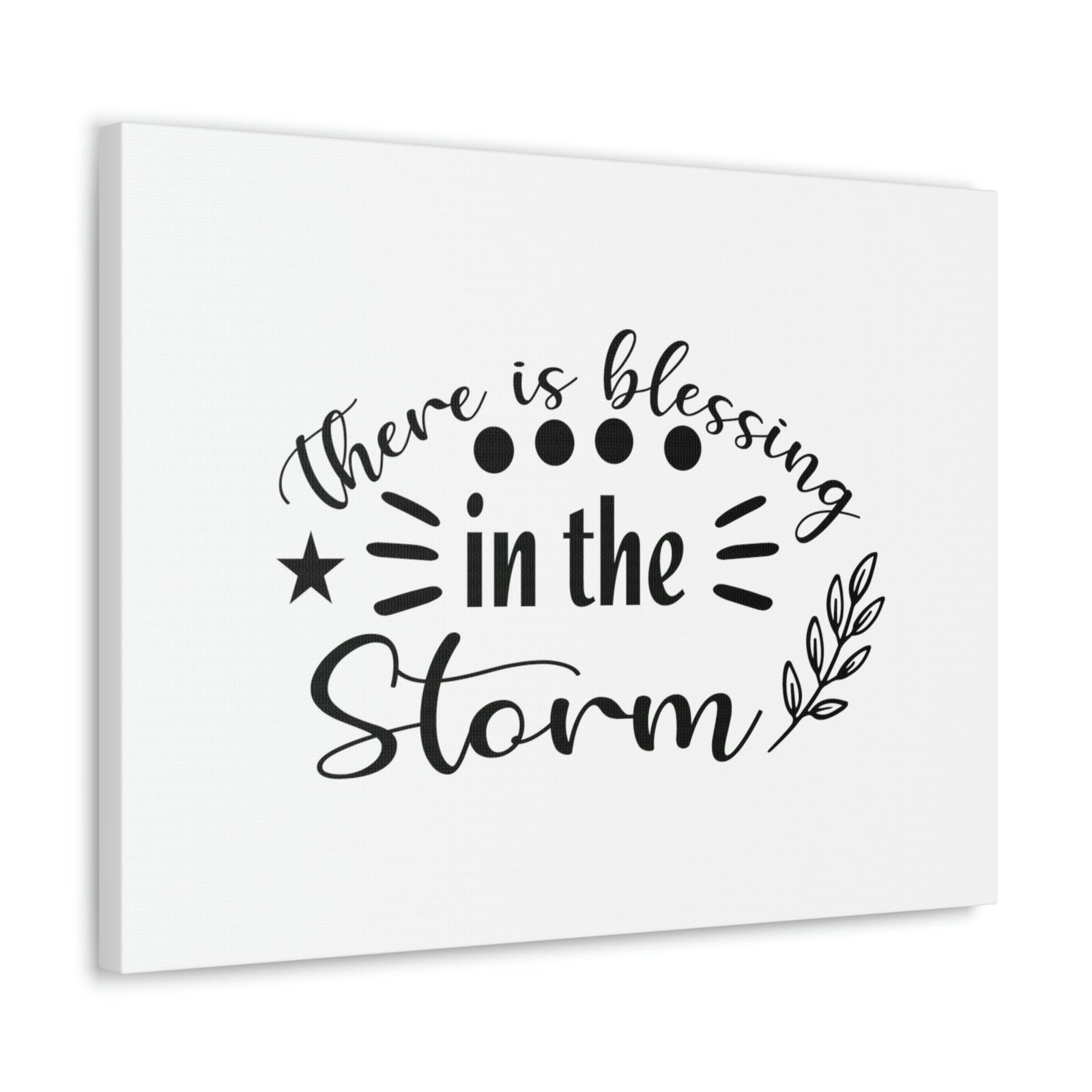 Scripture Walls There Is Blessing In The Storm Isaiah 43:2 Christian Wall Art Bible Verse Print Ready to Hang Unframed-Express Your Love Gifts