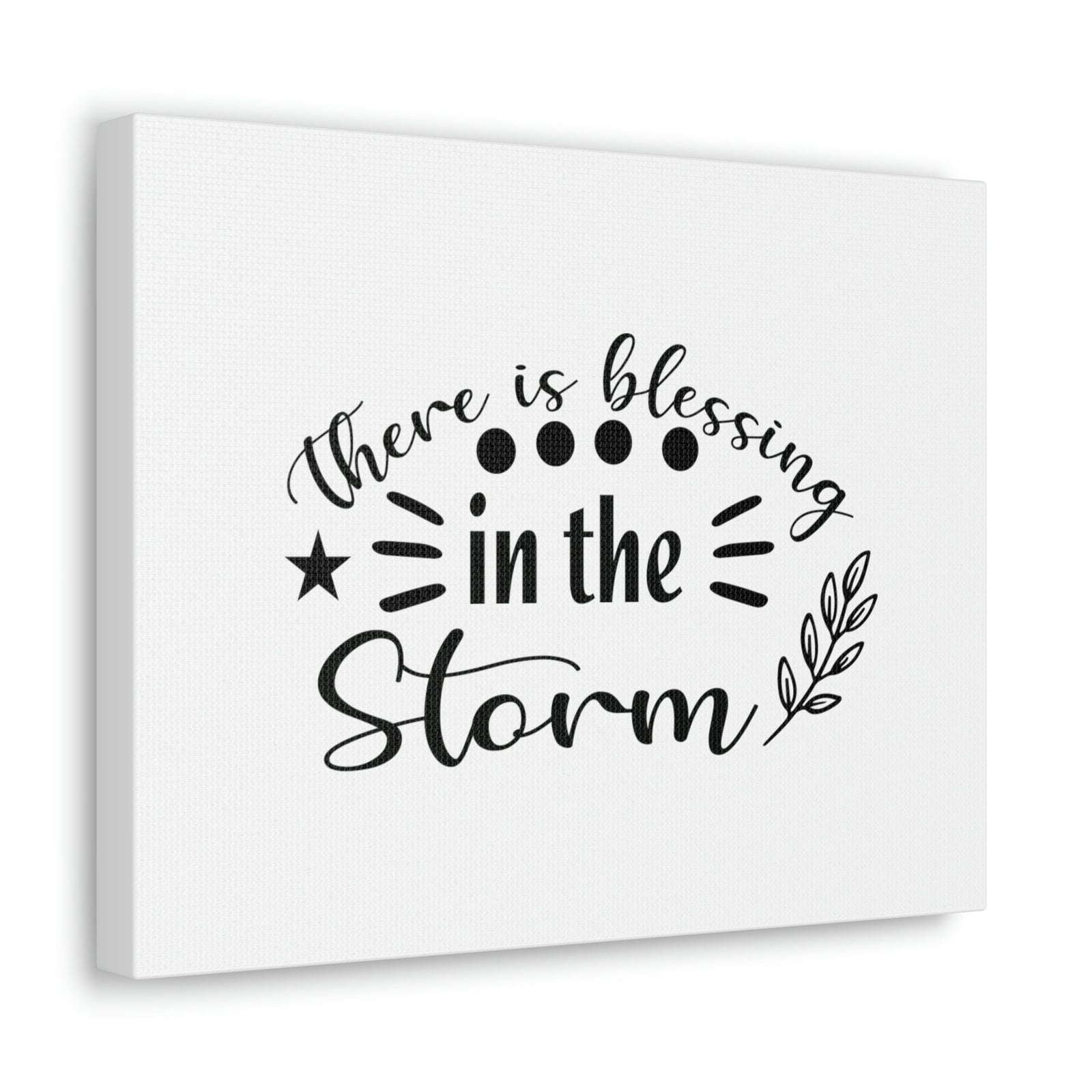 Scripture Walls There Is Blessing In The Storm Isaiah 43:2 Christian Wall Art Bible Verse Print Ready to Hang Unframed-Express Your Love Gifts