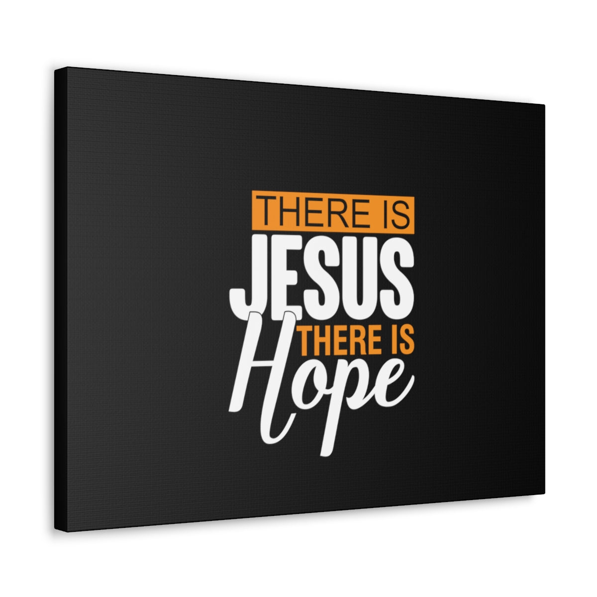Scripture Walls There Is Jesus There Is Hope Titus 2:13 Black Christian Wall Art Bible Verse Print Ready to Hang Unframed-Express Your Love Gifts