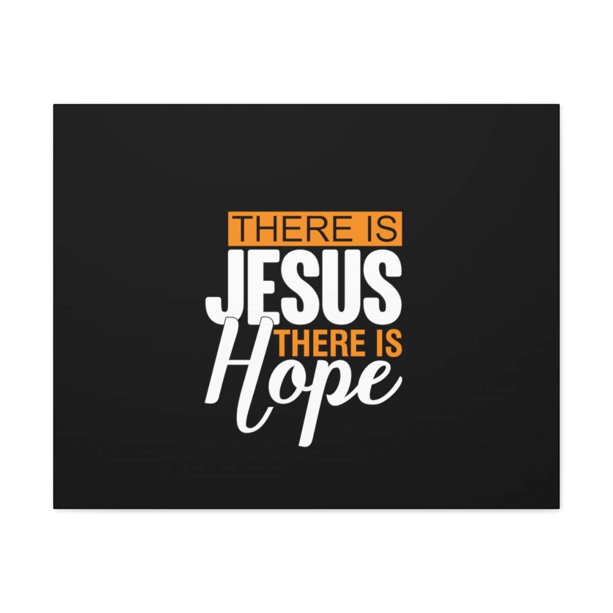 Scripture Walls There Is Jesus There Is Hope Titus 2:13 Black Christian Wall Art Bible Verse Print Ready to Hang Unframed-Express Your Love Gifts