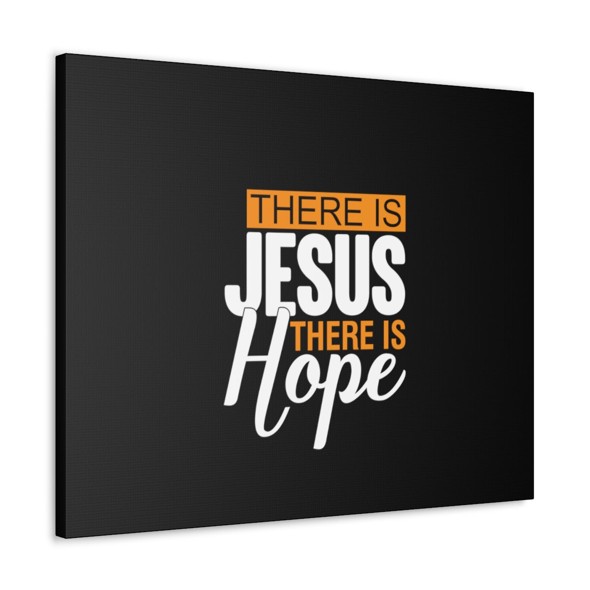 Scripture Walls There Is Jesus There Is Hope Titus 2:13 Black Christian Wall Art Bible Verse Print Ready to Hang Unframed-Express Your Love Gifts