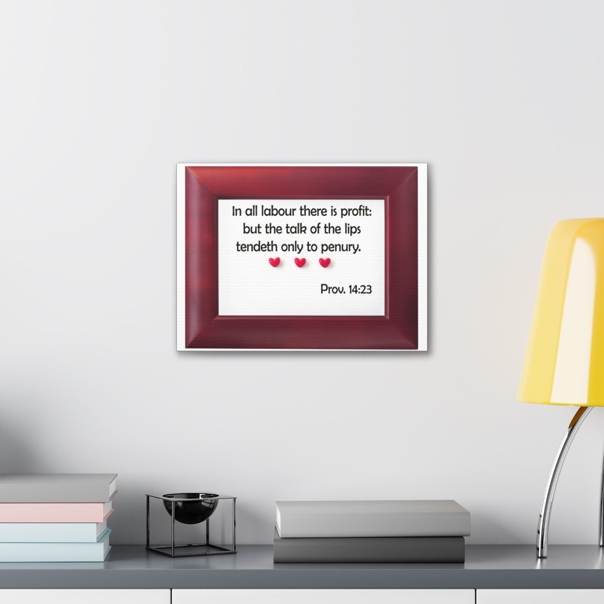 Scripture Walls There Is Profit Proverbs 14:23 Bible Verse Canvas Christian Wall Art Bible Verse Print Ready To Hang Unframed-Express Your Love Gifts