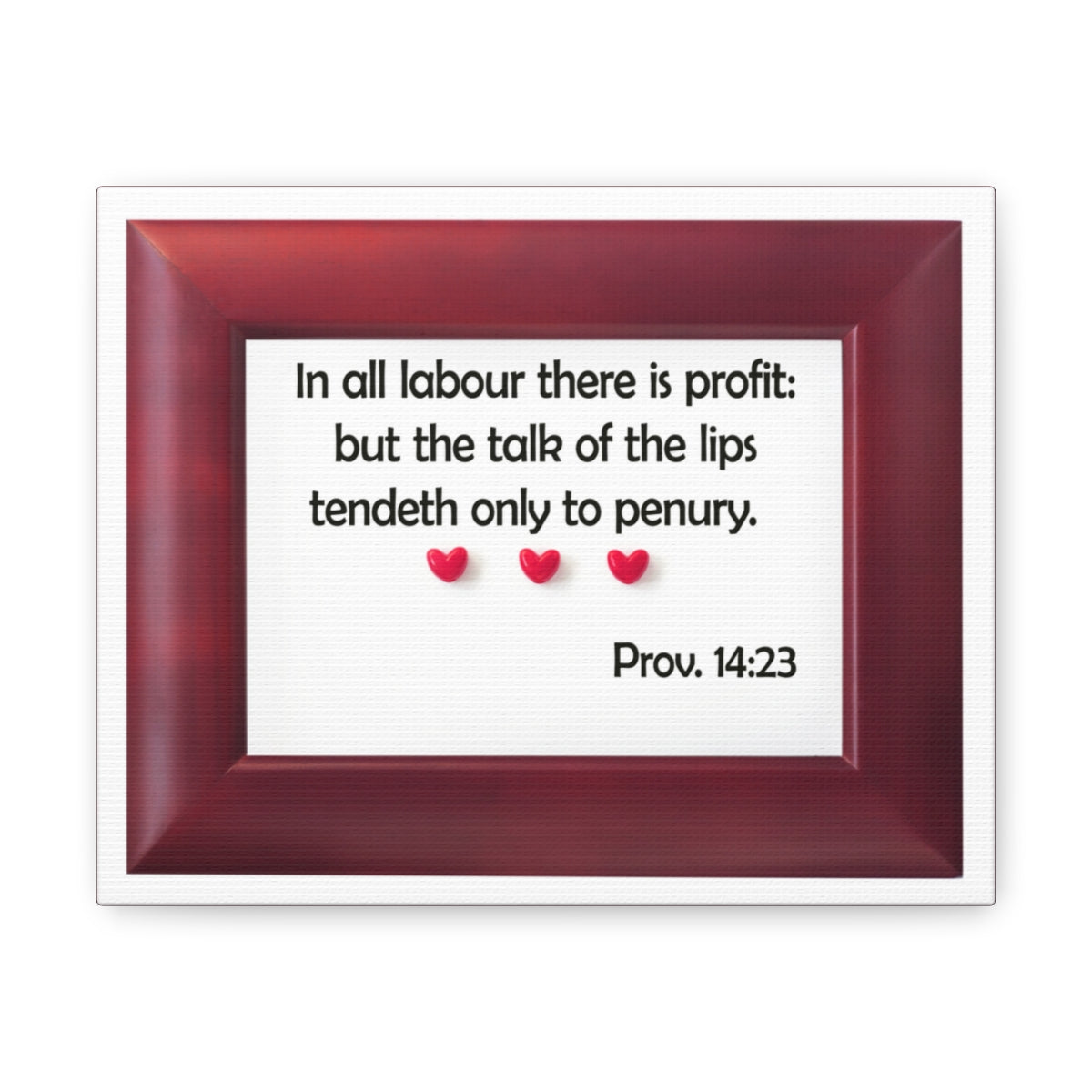 Scripture Walls There Is Profit Proverbs 14:23 Bible Verse Canvas Christian Wall Art Bible Verse Print Ready To Hang Unframed-Express Your Love Gifts
