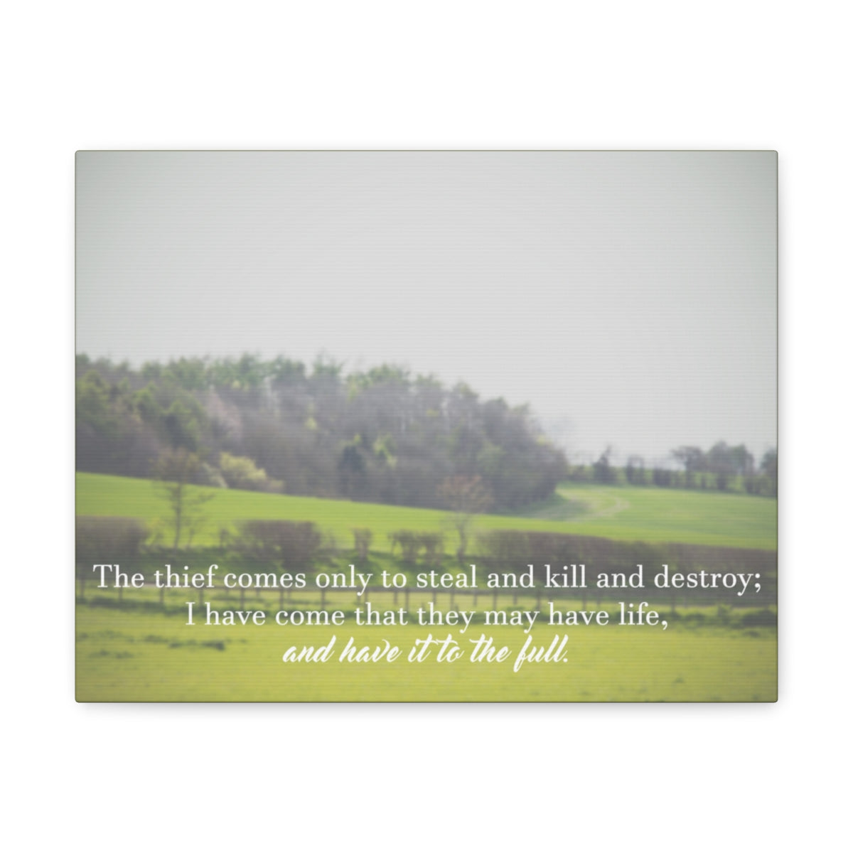 Scripture Walls They May Have Life Ephesians 4:28 Christian Wall Art Bible Verse Print Ready to Hang Unframed-Express Your Love Gifts
