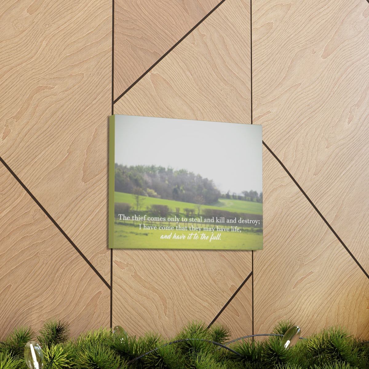 Scripture Walls They May Have Life Ephesians 4:28 Christian Wall Art Bible Verse Print Ready to Hang Unframed-Express Your Love Gifts