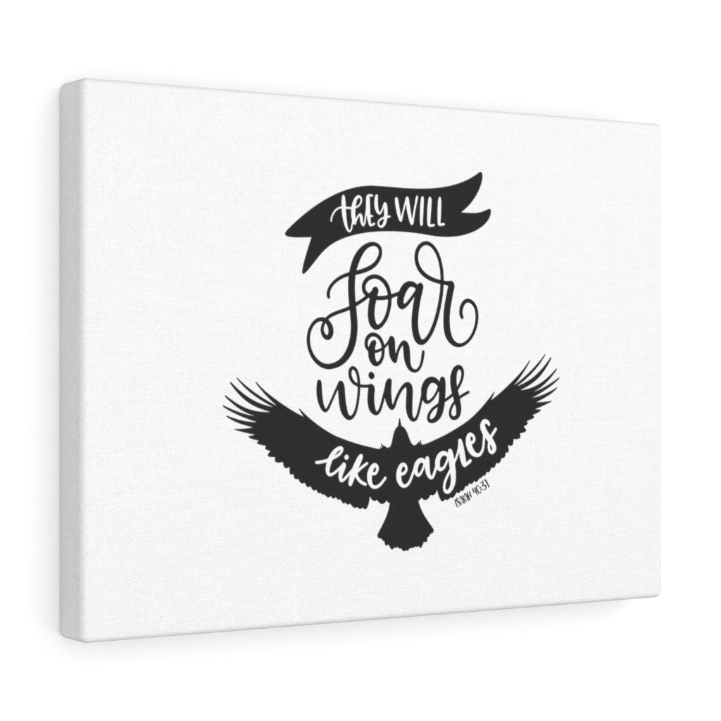 Scripture Walls They Will Soar Isaiah 40:31 Bible Verse Canvas Christian Wall Art Ready to Hang Unframed-Express Your Love Gifts