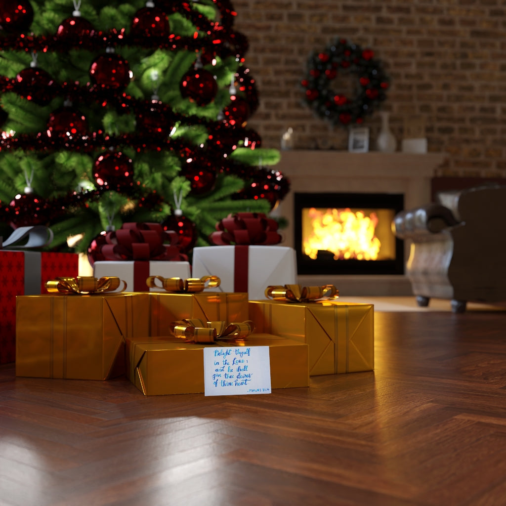 Scripture Walls Thine Heart Psalms 37:4 Bible Verse Canvas Christian Wall Art Ready to Hang Unframed-Express Your Love Gifts