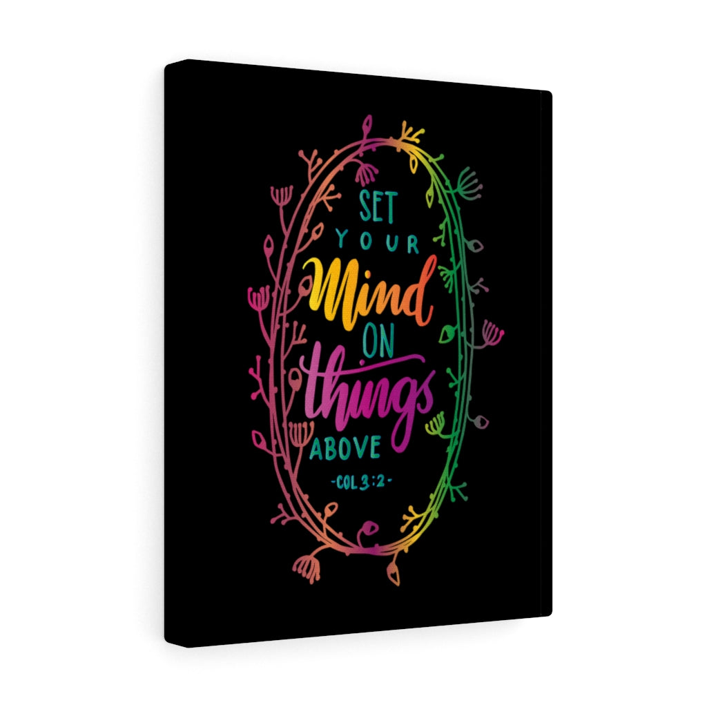 Scripture Walls Things Above Col 3:2 Bible Verse Canvas Christian Wall Art Ready to Hang Unframed-Express Your Love Gifts