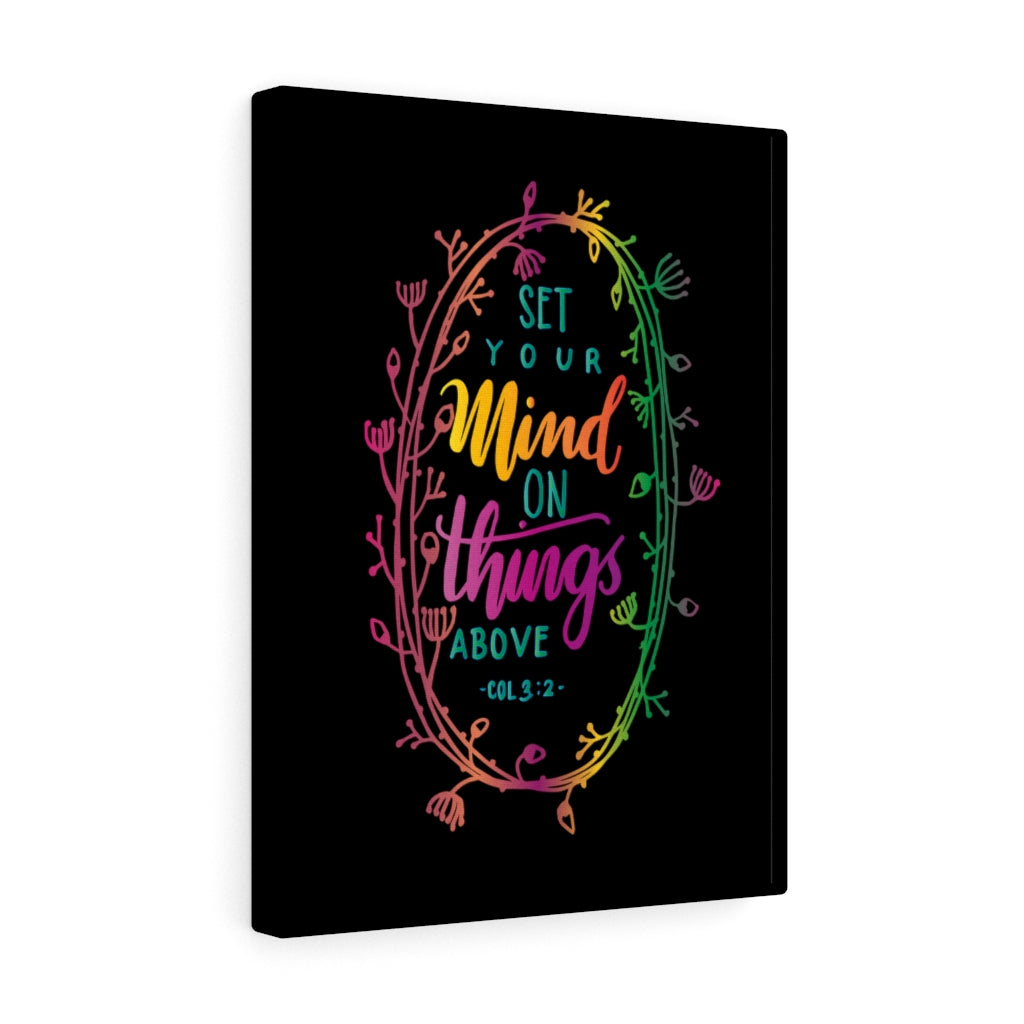 Scripture Walls Things Above Col 3:2 Bible Verse Canvas Christian Wall Art Ready to Hang Unframed-Express Your Love Gifts