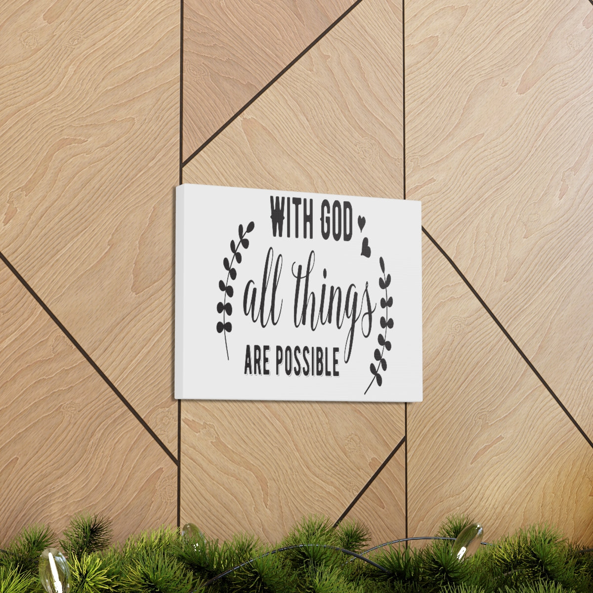 Scripture Walls Things Are Possible Matthew 19:26 Christian Wall Art Print Ready to Hang Unframed-Express Your Love Gifts