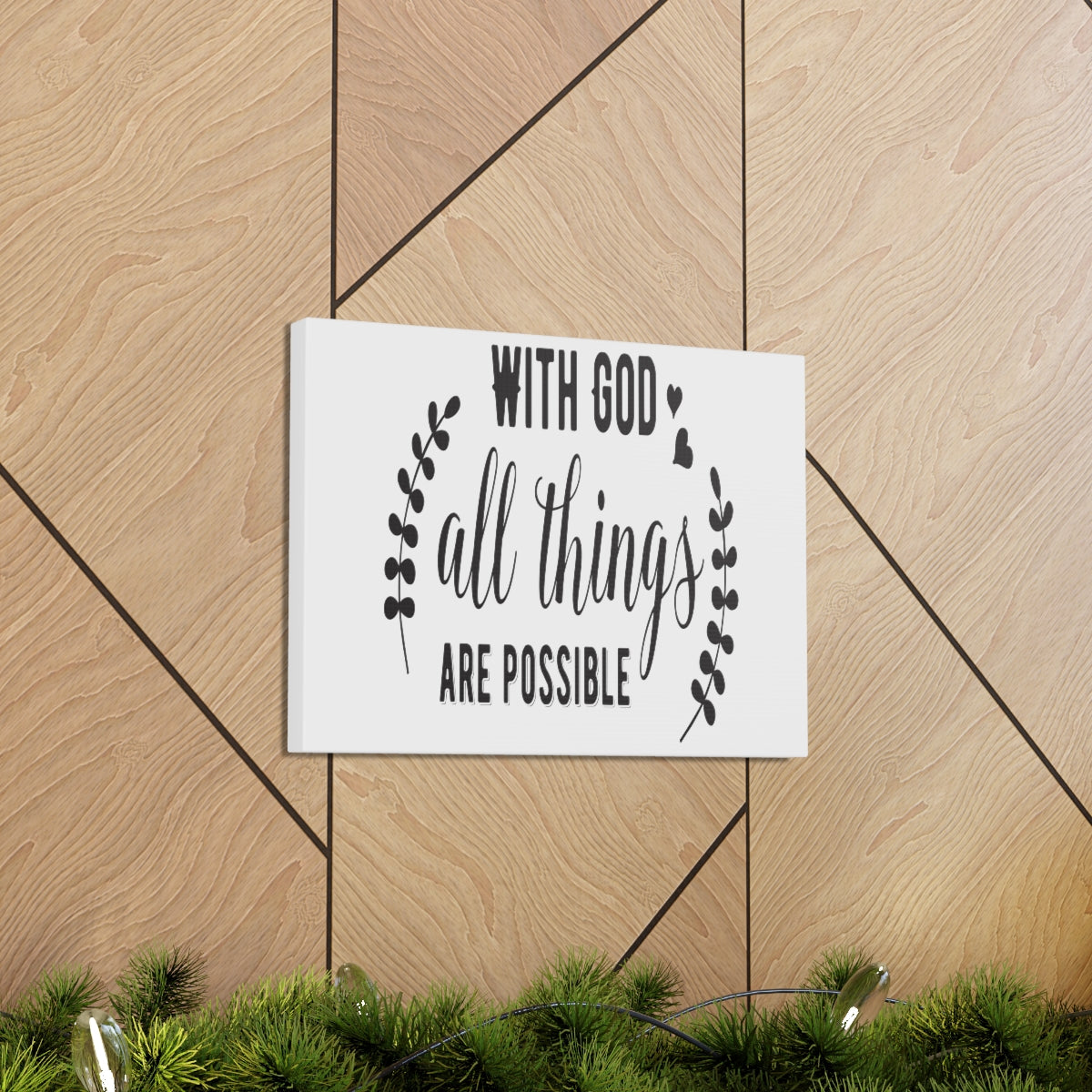 Scripture Walls Things Are Possible Matthew 19:26 Christian Wall Art Print Ready to Hang Unframed-Express Your Love Gifts