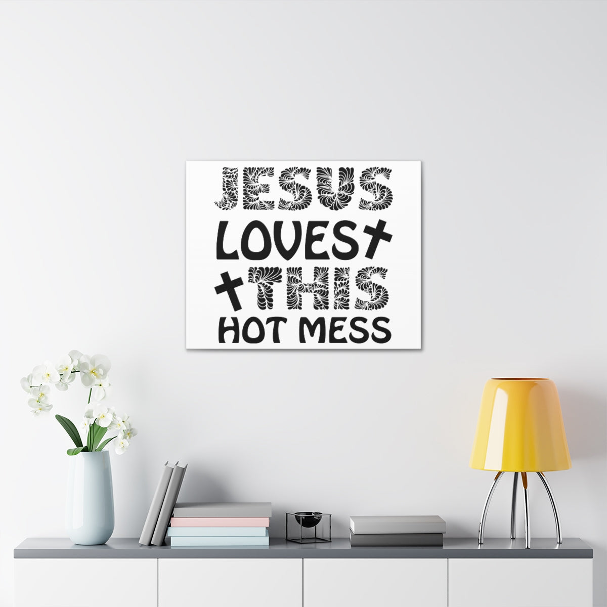 Scripture Walls This Hot Mess Revelation 1:5 Christian Wall Art Print Ready to Hang Unframed-Express Your Love Gifts