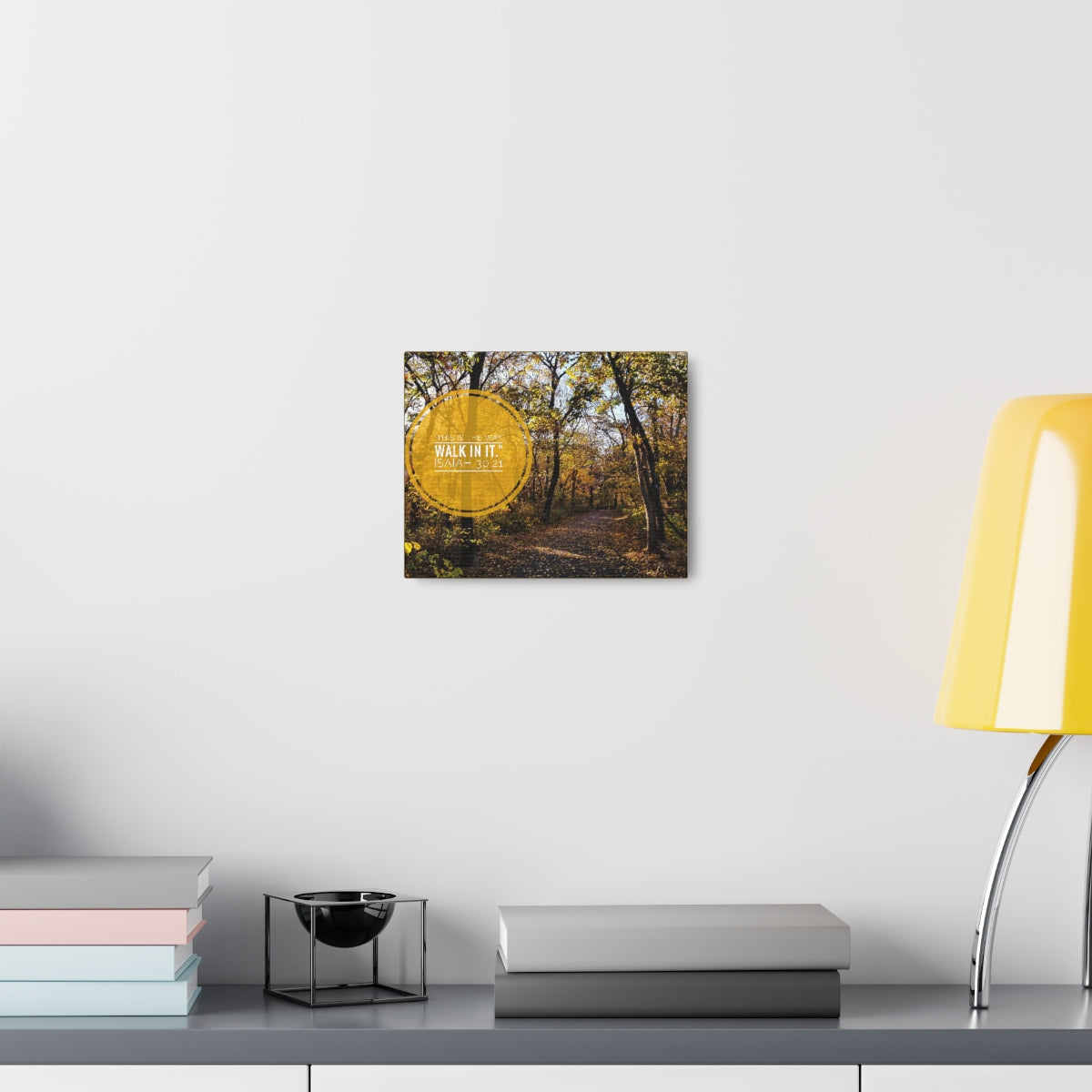 Scripture Walls This Is The Way Walk In It Isaiah 30:21 Bible Verse Canvas Christian Wall Art Bible Verse Print Ready To Hang Unframed-Express Your Love Gifts