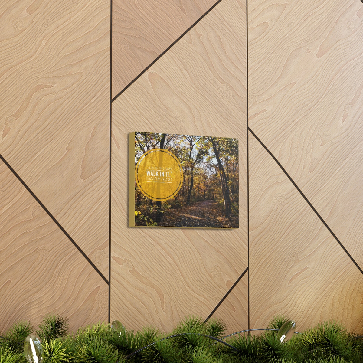 Scripture Walls This Is The Way Walk In It Isaiah 30:21 Bible Verse Canvas Christian Wall Art Bible Verse Print Ready To Hang Unframed-Express Your Love Gifts