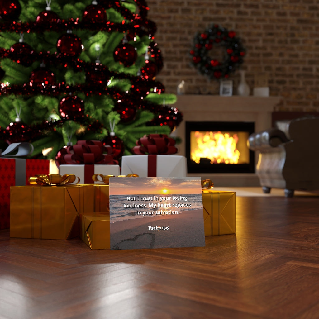 Scripture Walls Thy Salvation Psalm 13:5 Bible Verse Canvas Christian Wall Art Ready to Hang Unframed-Express Your Love Gifts